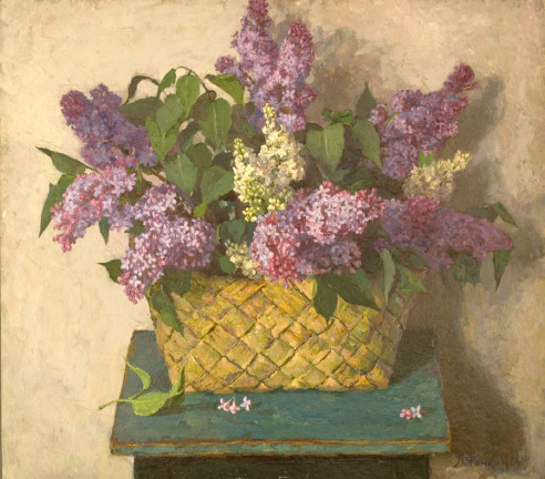 Lilacs - Alexander Fomkin Russian painting for sale in USA